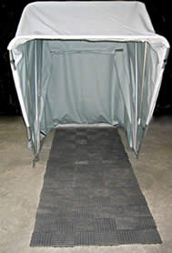 Motorcycle shelter sales with floor